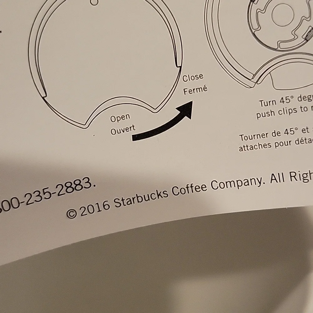 Starbucks displayed only